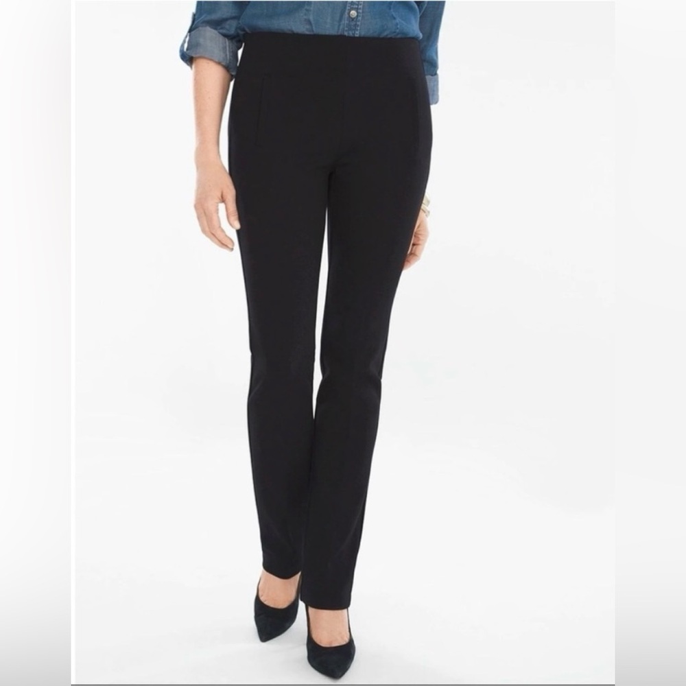 Chico’s black ankle pants in a cotton/elastane blend for all-season wear - Picture 10 of 10